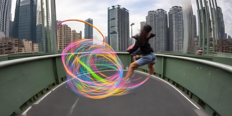 重庆高架桥女子网状线转呼啦圈 交警回应危险行为将批评教育