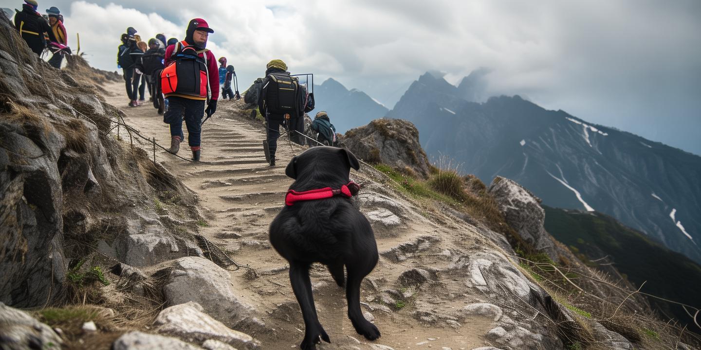 盲人带导盲犬爬泰山引争议 基地决定暂停使用并接回